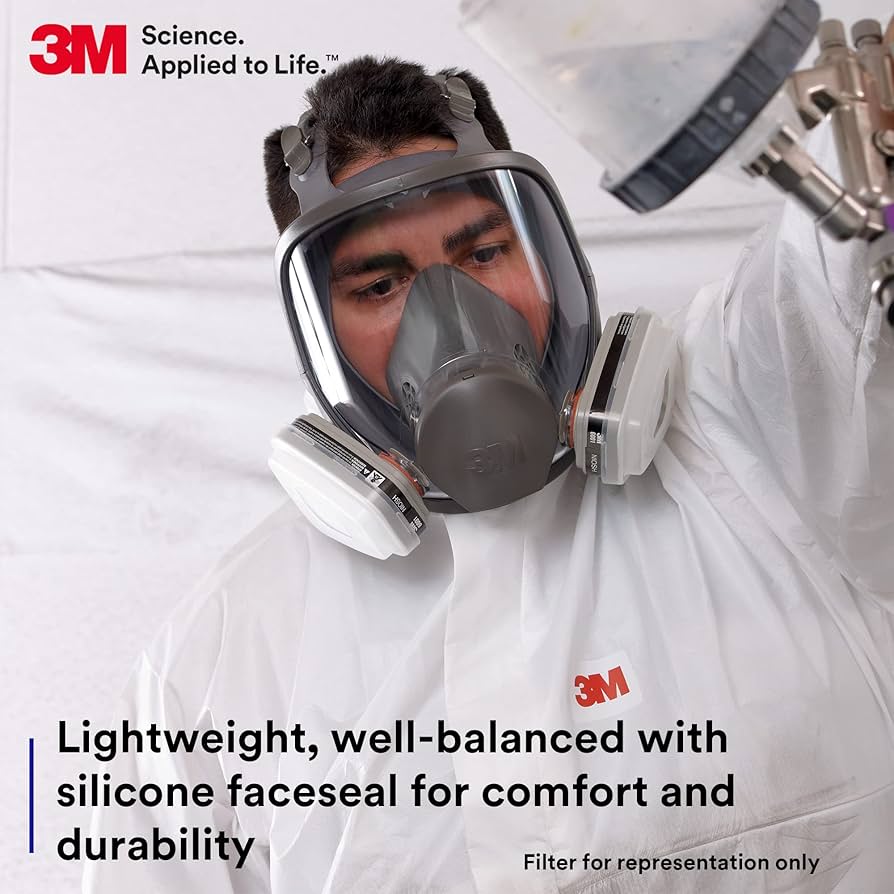 3M Full Facepiece Reusable Respirator 6800, NIOSH, ANSI High